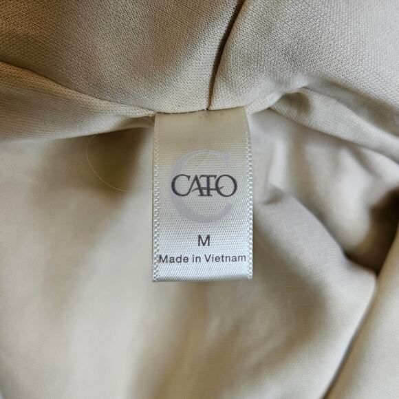 CATO Spring Floral Dress Size Medium Gorgeous Feminine Flutter Sleeve V Neck - Picture 7 of 12